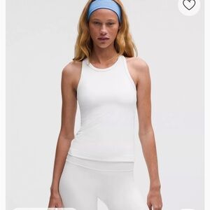 lululemon lululemon Align Waist-Length Racerback Tank Top: color: white size: 4